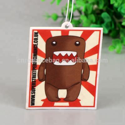 China Unique Funny Perfume Cartoon Design Perfume Paper Card Car Perfume Long Lasting, Hanging Paper Air Freshener for Cars for sale