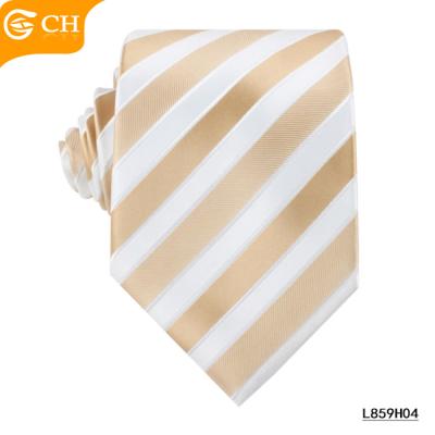 China Yarn Dyed Wholesale Custom Colorful Mens Stripes Business Polyester Tie From Chinese Supplier for sale