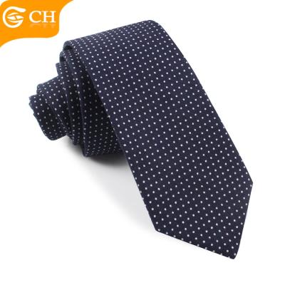 China Stripe Chunhe High Quality Men's Cotton Dot Pattern Necktie for sale