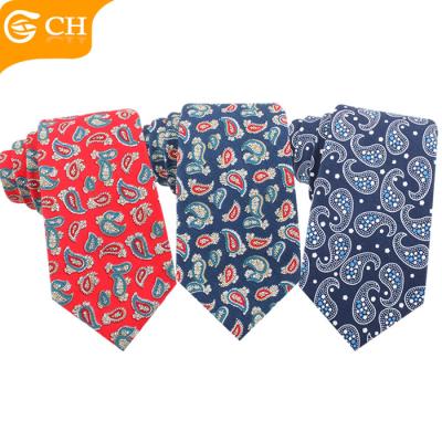 China Yarn Dyed China Manufacturer Custom Latest Paisley Design Cotton Tie For Men for sale