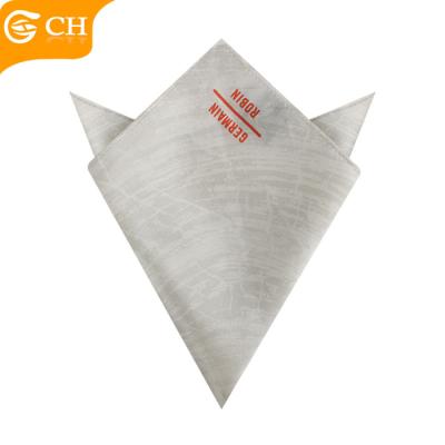 China Dot Custom Logo Factory Wholesale Pocket Square 100% Business Silk Handkerchief for sale