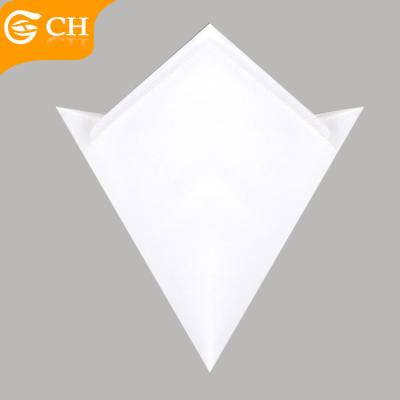 China Plain White Plain Polyester Pocket Square Manufacturer for sale