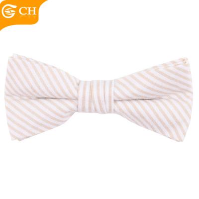 China Custom Cheap Kids Striped Wholesale Boy Cotton Neck Bow Tie for sale