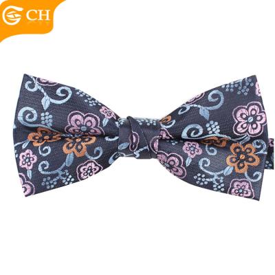 China Dobby Chunhe Fashion Custom Jacquard Polyester Casual Bow Ties for sale