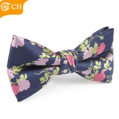 China Wholesale Dealer Floral Fancy Floral Bowties Men's 100% Polyester Bow Ties for sale