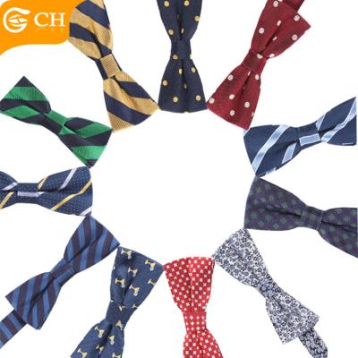 China Custom Checked Grace Bowtie Mens Formal Occasion Silk Bow Tie for sale