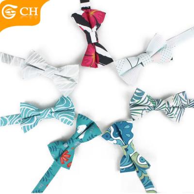 China Various Designs High Quality Cotton 100% Colorful Flower Bow Tie For Kids for sale