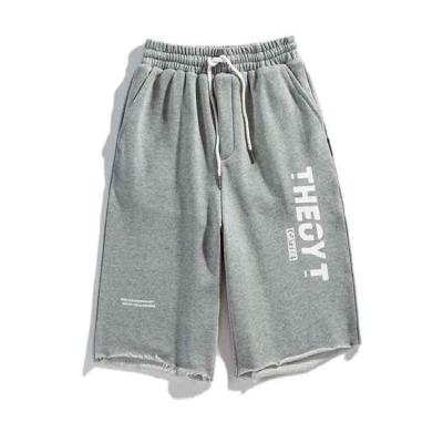 China High Quality Oversized Sweatpants Men's Plus Size Cotton Cloth Terry Shorts Print for sale