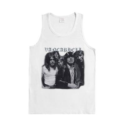 China Fashion Breathable Cotton Tank Tops 100% Best Selling Mens Graphic Print Tank Top for sale