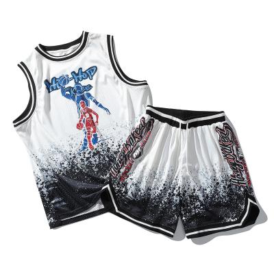 China 2022 Custom Made Breathable Men's Two-Piece Summer Basketball Shorts Set for sale