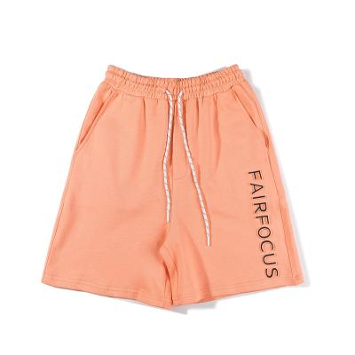 China Breathable 3D Embossed Logo Over The Knee Women Sweatshorts for sale