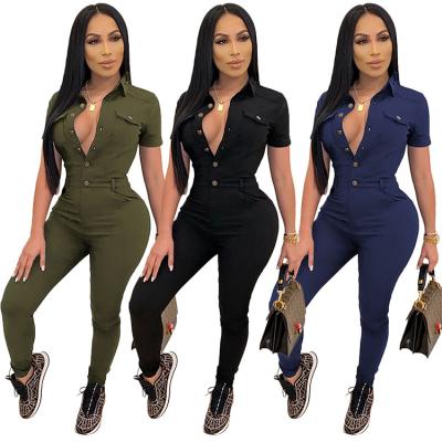 China High Quality Breathable Women Overalls Office Plus Size Rompers Womens Overalls for sale