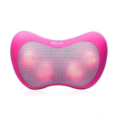 China Battery Operated Universal 12v Electronic Head Heat Vibrating Cervical Spondylosis Waist Car Massage Headrest Comfortable Neck Pillow for sale