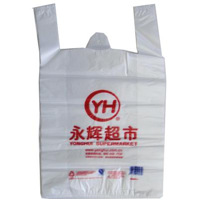 China Vest Carrier Bag Customized Printing PE Grocery Bag T-Shirt Shopping Bag for sale