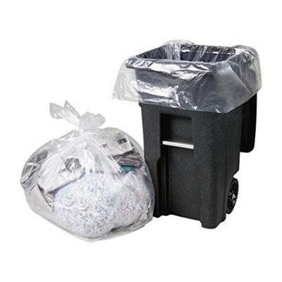 China Disposable 45-55 Gallon HDPE/LDPE bolsa de basura de plastico white waste bag liners trash can liners recycled/produce bags or hotel garbage bag for sale