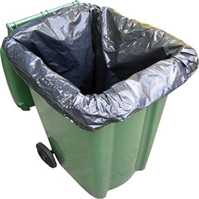 China Disposable HDPE Recycled Black Trash Bags Ruse Bags Wheelie Trash Bag 33 Gallon Office Trash Bag/Garden Eco Garbage Bag/Bolsas Garbage Bag for sale