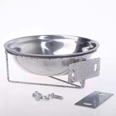 China Sustainable Hanging Cage Cat Bowls Of Different Sizes Non-Slip Drinking Stainless Steel Dog Bowls Pet Bowls Feeding Basin for sale