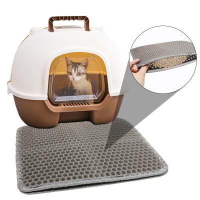 China Wholesale Viable Pet Cat House Double Catching Pet Mat Splashproof Waterproof Washable EVA Cat Nest Mat for sale