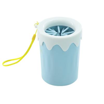 China Viable Auto Wash No Battery Portable Silicone Pet Foot Wash Cup Dog Paw Cleaner Home for sale