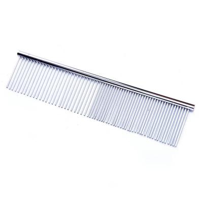 China Durable Dog Viable Needle Tool Hair Dryer Rake Lice Demat Metal Stainless Groom Stainless Steel Pet Comb for sale