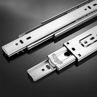 China Modern Heavy Duty Stainless Steel Ball Bearing Soft Narrow Drawer Slide 45mm Correderas Telescopicas for sale