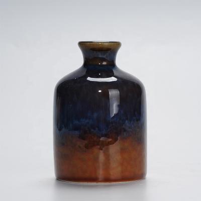 China Fambe Glazed Modern Ceramic Vase Flower Vase China Factory Decor Jun Kiln Fambe Glaze Vase Home Direct Ceramic Creative Decoration for sale