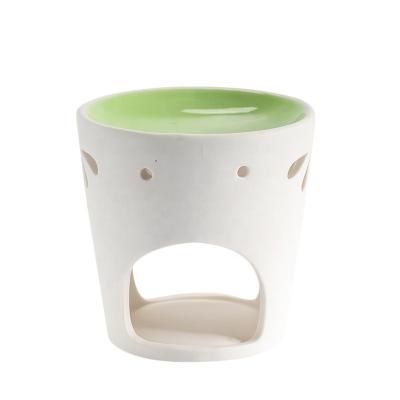 China European Factory Customized Lowest Price Best Quality Candle Holder Incense Color Oil Burner White Home Decorative Ceramic Tea Light for sale