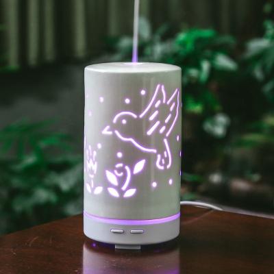 China Health Care Ceramic Humidifier Purifying Air Essential Oil Diffuser for Air Freshener Night Light Home Decor for sale