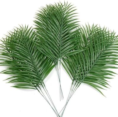 China Steel+plastic GM Artificial Palm Leaves Tropical Plants Faux Fake Palm Fronds Plant for wedding decoration(Green) for sale