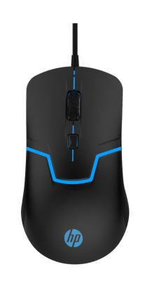 China High Sensitivity Wired Gaming Mouse HP M100 0.7mm Key Route Colorful Lighting Effect for sale