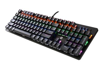 China Durable Wired Gaming Keyboard GK100 RGB Backlight Keys DC5V 250mA HP Standards for sale