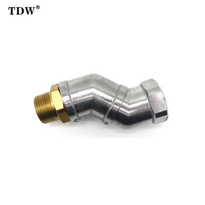 China TDW A45 Fuel Petrol Nozzle Swivel Connector Flex Hose Fuel Dispenser Rotating Fuel Pump for sale