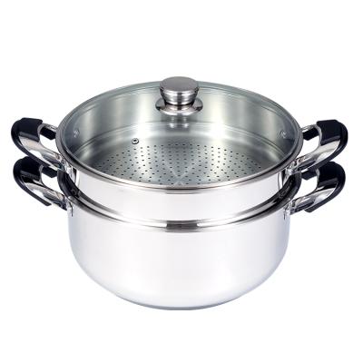 China Viable Chinese Hot Sale Multi Functional Kitchen Dish Soup Cook Pot Stainless Steel Cookware Sets Round Bottom Casserole for sale