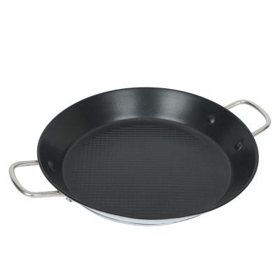 China Reliable And Good Sustainable Stainless Steel Spanish Seafood Paella Cooking Pan For Restaurant And Hotel for sale