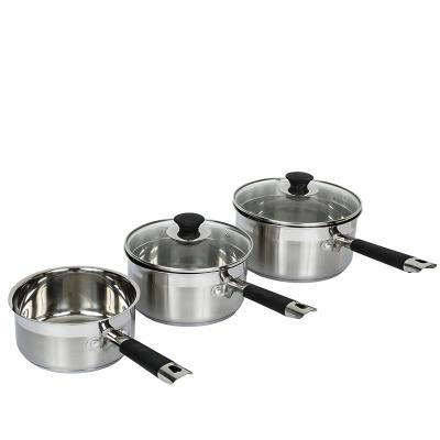 China Sustainable Home Cooking Casserole SS Pot Stainless Steel Pot Cookware Set for sale