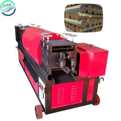 China Scaffold Tube Straightener Rust Remover Steel Pipe Scaffolding Straightening Rust Removal AMD Paint Machine Round Tube Straightener Steel Rust Remover for sale