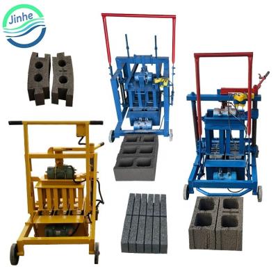 China Building Material Shops Easy Operation Electric Hollow Block Maker For Making Cement Paving Blocks DIY Concrete Solid Brick Making Machine for sale