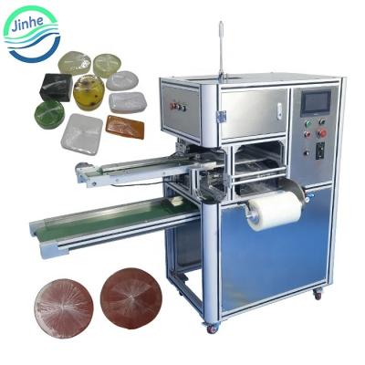 China Transparent Handmade Soap Wrapping Machine Handmade Soap Film Wrapping Machine Automatic Soap Coating Machine Soap Wrapping Machine for PE film for sale