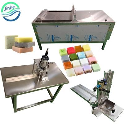 China Pneumatic Handmade Semi Automatic Band Cutter Soap Slicer Cutter Laundry Soap Base Slicing Slicing Machine for sale