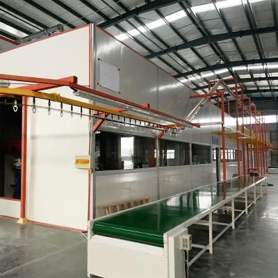 China High Efficency One-Stop Automatic Powder Coating Line With Spray Booth Oven Powder Spraying Machine for sale