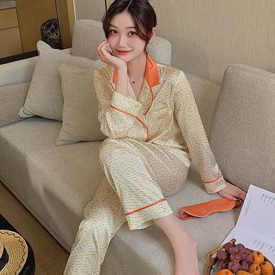 China OEM ODM Ladies Pajamas Leopard Print Breathable Custom Soft Pajamas Set For Women for sale