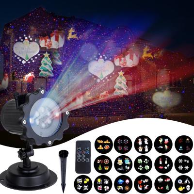 China Christmas LED Projection Lights For Christmas Decoration 12 / 16 Projection Effect With Remote Outdoor Use for sale