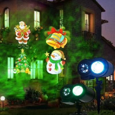 China LED Projection Lights for Christmas Double Head LED Projection Lamp with Water Ripple Effect for Christmas Decoration Birthday Party Use for sale