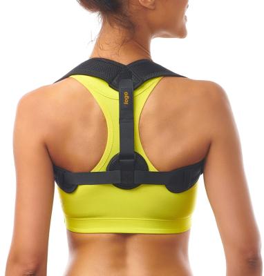 China Lumbar Back Braces Posture Corrector Custom Logo Unisex Adjustable Body Sitting Back Support Brace Belt Strap Posture Corrector for Women Men for sale