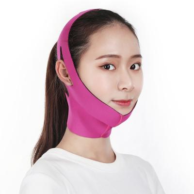 China Wholesale Chin V Korean Bandage Tool Hook And Loop Face Lift Thin Face Slimming Belt Color Box Acceptaple Sport Protect Hook And Loop for sale