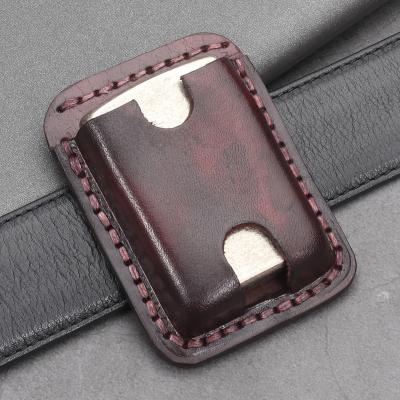 China Custom Portable Pocket Igniter Holder Leather Igniter Cover Socket for sale