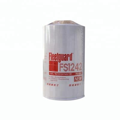 China stock 600-311-3620/P551864/BF1249/Genuine original Fleetguard fs1242 fuel filter water separator for excavator engine standard size for sale