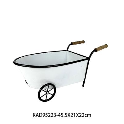 China Eco-Friendly Wholesale Cart Decoration Metal Factory Storage Tables White Top Side Activity Tray for sale