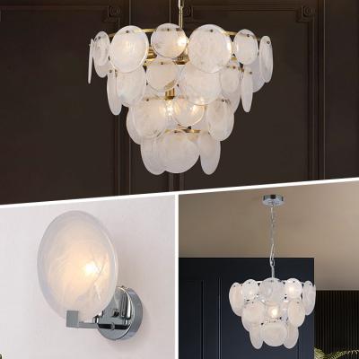 China Modern Personality E14 LED Indoor Luxury Creative Glass Chandeliers Hotel Living Room Design Pendant Light for sale