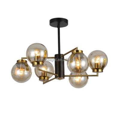 China Nordic Unique Modern Luxury Living Room Glass Design Chandelier Pendant Ceiling Light for sale